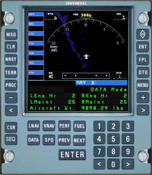 General Description The flight computer incorporates all of the functionality of the default GPS/MAP display with a navigation/data/lnav/vnav computer.