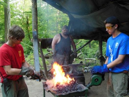 program. (Scouts will be able to complete the merit badge at camp.) OPEN BLACKSMITHING available every afternoon.