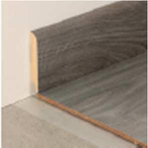 Matching concept A significant improvement: All the mid to high end products have 100% matching accessories, for all the skirtings (40/60/90 mm), the Scotia, the reduction and the transition profiles