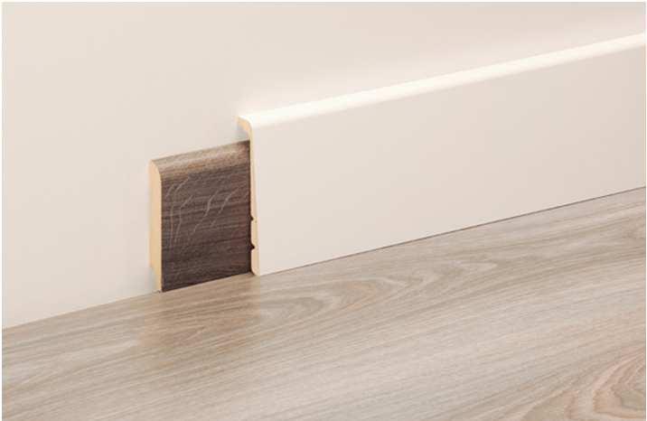 This product can be used on top of all ceramic or glued skirtings This new skirting is compatible with wood