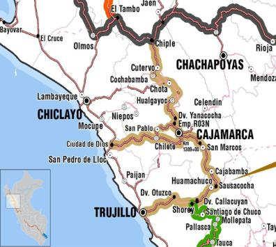 ROAD CONCESSIONS: LONGITUDINAL DE LA SIERRA ROAD PROJECT, SECTION 2: Ciudad de Dios - Cajamarca - Chiple, Cajamarca - Trujillo y Dv. Chilete - Empalme PE-3N Location: Cajamarca and La Libertad.