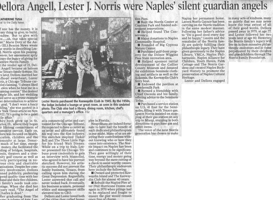 Could Be Origin of "two rebuilds paid for by Norris" Concept NDN- Katherine Tusa - undated article, enlargement on following pages.