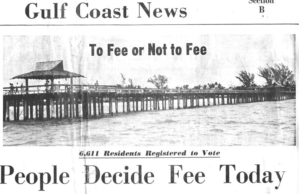 Pier Remain Free To Public Issue The people, not Lester Norris insured that the Naples Pier would remain free to the public.