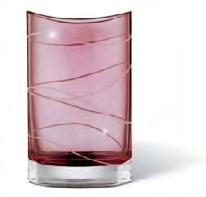50% OFF RED RIBBED GLASS VASE 5" dia. x 9"H. SALE: $35.88 ctn. of 12 ($2.