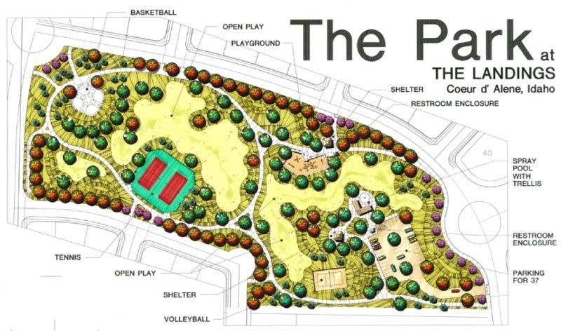 Landings Park (planned) Park Type: Size: Ownership: Current Master Plan: Existing Facilities: Comments: Community Park 11.0 acres City of Coeur d Alene YES None.