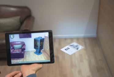 charnwood LIVE FIRE Charnwood Live Fire is an augmented reality platform that allows you to place a stove in your living room and walk around it to see how it fits into the style of your interior.