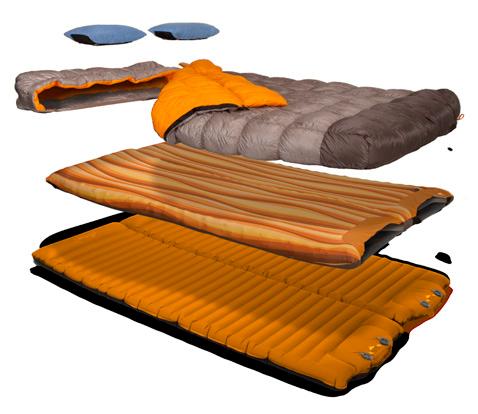 Slim. Backcountry Bed Two 20" X 72" pads, a Cosmo Slipcover 2P 20R, the