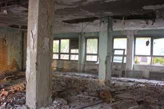 kat) (foto: M. Pretković, 2013.) Damages to the factory building interior (1 st floor), (photo: M.