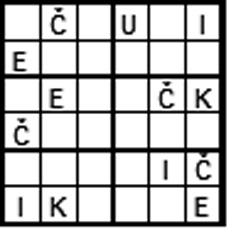 Sudoku X Upišite brojeve od 1 do 9, ali tako da se ni u jednom kvadratu 3 3 i po