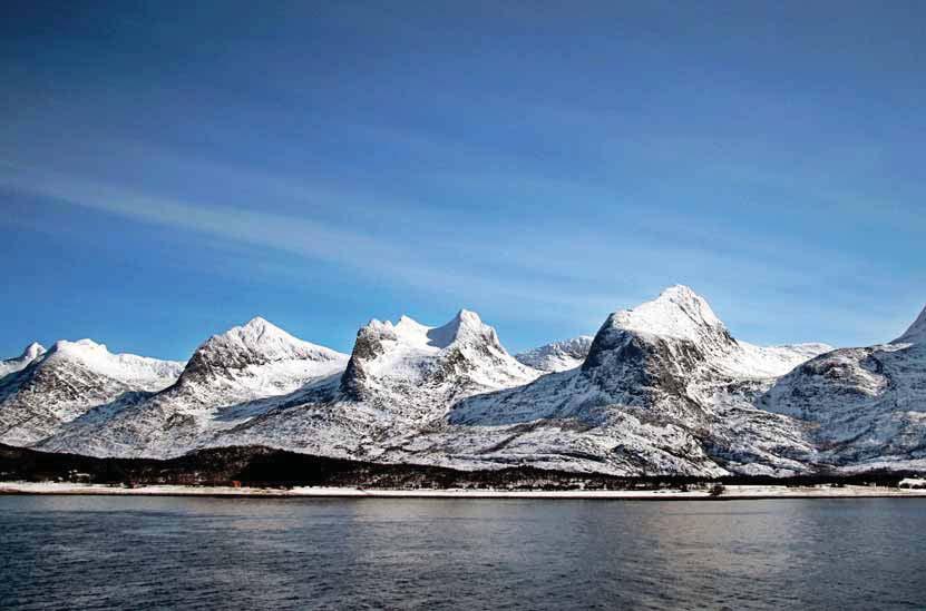 As you reluctantly tear yourself away from Lofoten, we sail onwards towards the Helgeland coast, with its equally magnificent sights.