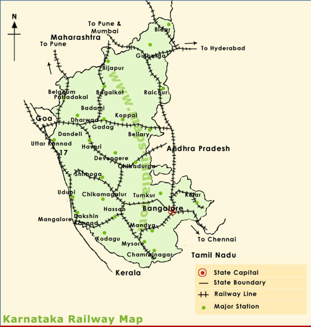 RAILWAYS Karnataka is wellconnected to other parts of the