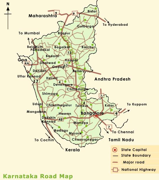 ROADS The State is well connected to its five neighbouring states and