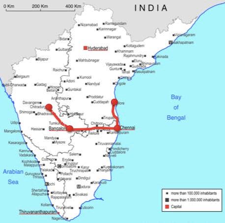 CHENNAI BANGALORE INDUSTRIAL CORRIDOR Tumkur is the first node identified in