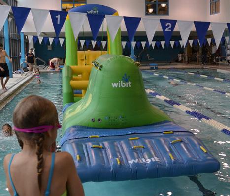 INDOOR POOL PARTIES AND COMBOS fun run splash 2 hours 349m/ 379nm This 65-foot floating obstacle course includes 6 stations of slippery fun that will keep your party afloat!