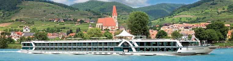 river ship. Most accommodations feature a French balcony (floor-to-ceiling sliding glass doors with iron railing).