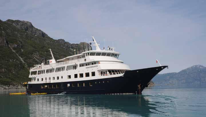 SAFARI ENDEAVOUR Built in 1983 and refurbished in 2012, the 84-passenger Safari Endeavour at 232 feet in length and 37 feet wide is the perfect size for our explorations of Baja California offering