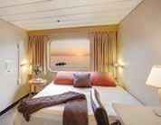 Your Cabin/Suite There are five categories of cabin onboard ranging from the compact staterooms to the spacious suites.
