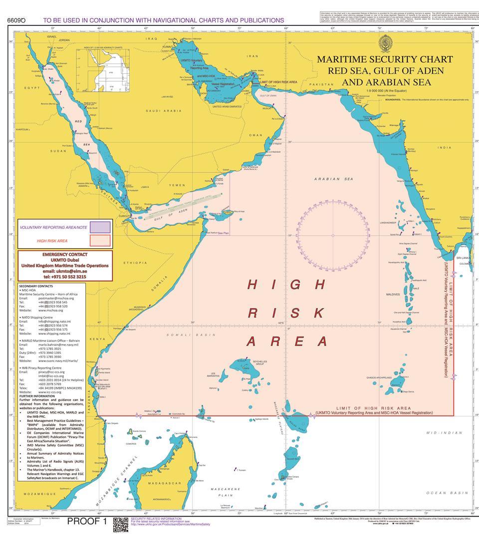 Map incident reports Indian Ocean, May 2015 B A C; E D;