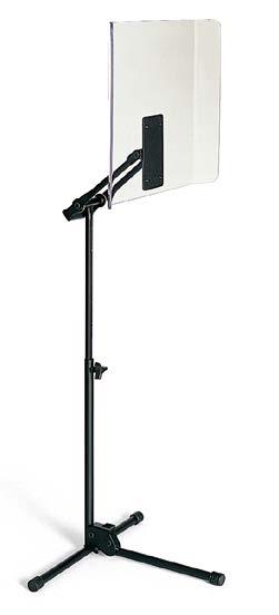 Use it at its lower position to project french horn sound Adjustable height from 10" to 43" (25 cm to 109 cm) Folds compactly with built-in carrying handle 143E102 Acoustic Shield,