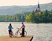 Day to Day Itinerary Bicycle Tours in Slovenia: Cycling the Lakes of Austria and Slovenia DAY 7 Lake Bled Highlights Tito's summer residence, Otok Island, Bled Castle, wine tasting An easy ride takes