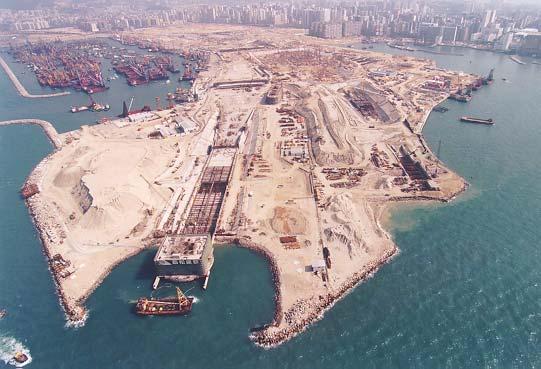 South-most tip of West Kowloon Reclamation connection to the harbour