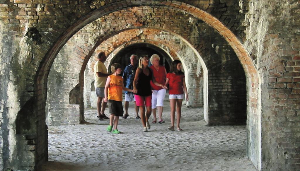 The fort is a popular attraction for tourists visiting Pensacola Beach and is part of the Gulf Islands National Seashore.