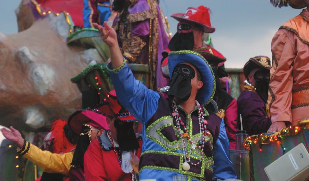 The festivities end each year with the Fat Tuesday Priscus Celebration downtown.