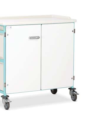Caretray Trolley CTM2/14 - Shown with CTD2/14SS Locking CTM1/14 - Shown with CTD1/14SS fitted with C004