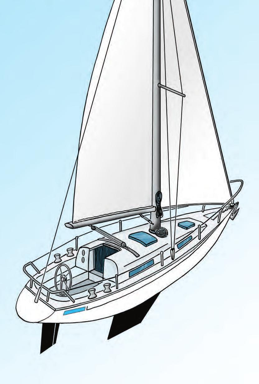 Mast (spar) Genoa 8 CHRYSSOULA BOUKOUVALA Shroud(s) Spreaders Forestay or Luff Backstay or Leach Mainsail