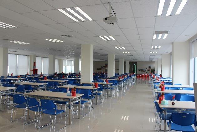 training room, canteen, pantries, stores,