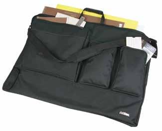 sleeve with bungee loops for securely transporting T-squares 2 Easy grip handles and adjustable shoulder strap with shoulder pad 35.2625" x 24.