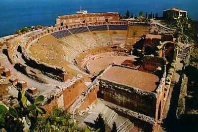 PROGRAM Day 9 Guided walking tour of Taormina. See the Greco Roman Theater, very near the town centre. Having a diameter of 109 metres, it is second only to the Theatre at Syracuse.