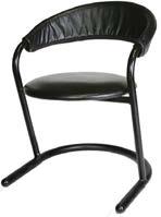 18 D x 31 H L-9B Chair - Black /