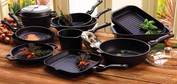 Lightweight and easy to handle, the collection s Teflon Platinum Plus non-stick coating inside and out makes cooking with less fat simple, plus it is scratch resistant and so easy to clean.