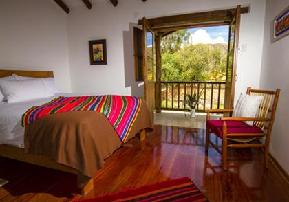 Our base in the Sacred Valley, Boutique Hotel Lizzy Wasi (2 nights), is a delightful Andean-style hacienda lodge located in Urubamba town.