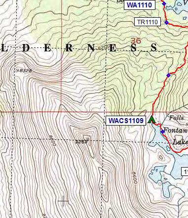 Lake 9-7894 ft TR1111 - Meeks Bay trail