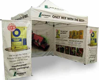 Welcome Enhance your brand identity with a high impact promotional solution Top Marquees offer a dynamic range of portable promotional shelters in a number of shapes and sizes.
