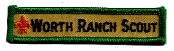 Worth Ranch Scout Award Eligibility: Be at least third session of long-term camp. Be star rank or higher Approval of Scoutmaster and Program Dir.