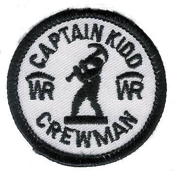 Captain Kidd Conservation Patch Scouts who complete a certain number of hours on conservation work at Camp earn the Captain Kidd Patch.