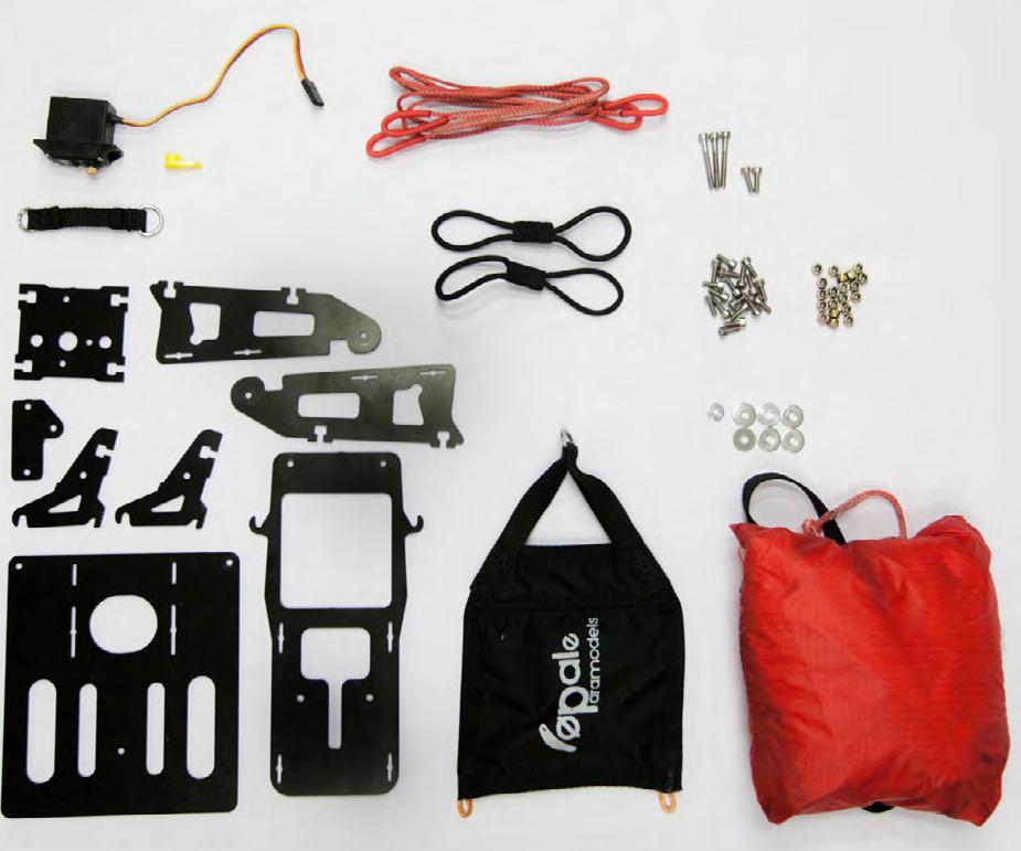Thanks for having chosen Opale Paramodels. We truly believe that this parachute rescue kit will satisfy you and will let you use your equipment in optimal safety conditions.