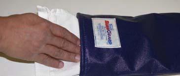 Use a warm, soapy cloth and wipe the outside of the mitt. Do not soak or submerse in or under water. Interior: 2.