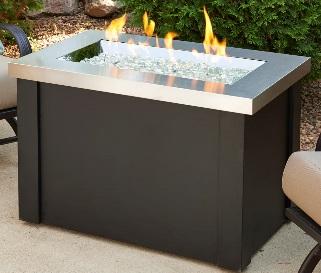Burner cover not included 2 $799 PROV-224-SS Providence Fire Pit T w/black metal base, SS top & CF-224.