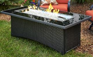 ITEM CODE Fire Pit Ts Complete with Rectangular Linear Burner (Chat Height) FIRE PITS & ACCESSORIES
