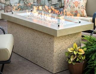 Burner cover not included 6 0 $2,099 KL-242-BRN Key Largo Fire Pit w/brown stone supercast top, serengeti