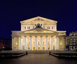 The Bolshoi theatre The Bolshoi Theatre is a historic theatre in Moscow, designed by architect Joseph Bové, which holds performances of ballet and opera.
