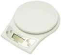 55 Digital Scale This digital scale from can measure the weight of quantities up to 3kg. Removable bowl included Colour: white 1 gram resolution Colour Order code 1+ White 06-41 10.