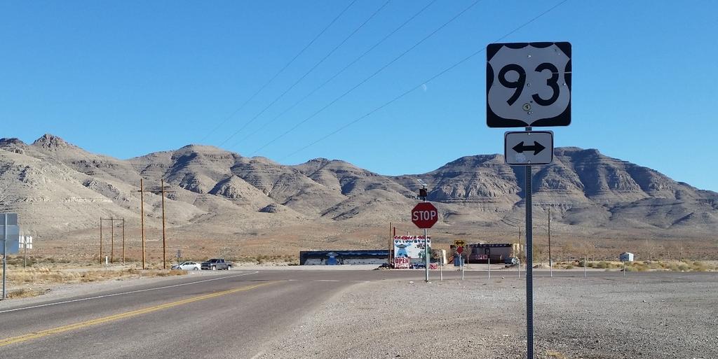 Intersection of NV 318 and US 6