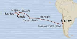 south pacific & Australia Pacific Sereade Valparaiso to Papeete 18 days Ja 7, 2016 Maria south pacific & Australia Pacific Dreams Papeete to Papeete 10 days Ja 25, 2016 Maria 2 for 1 Cruise s 2 for 1