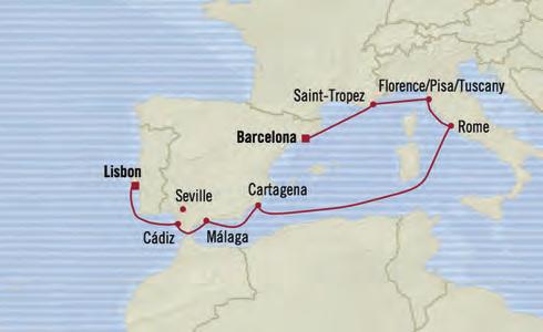 MEDITERRANEAN Classical Empires BARCELONA to LISBON 10 days Jul 17, 2017 SIRENA 2 for 1 CRUISE FARES limited-time iclusive package icludes: Airfare* & Ulimited Iteret plus choose oe: FREE - 6 Shore