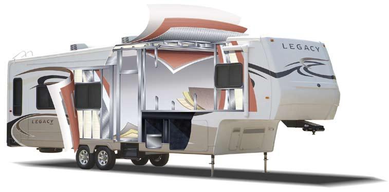 Unbridled luxury. Unrivaled quality. Introducing the 2009 Jayco Legacy the new standard in recreational comfort, luxury and durability.